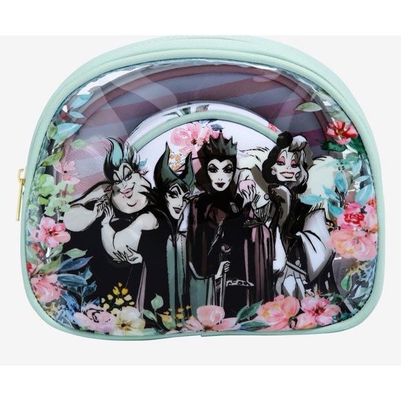 Disney Villains Floral Cosmetic Bag Set - Picture 2 of 3